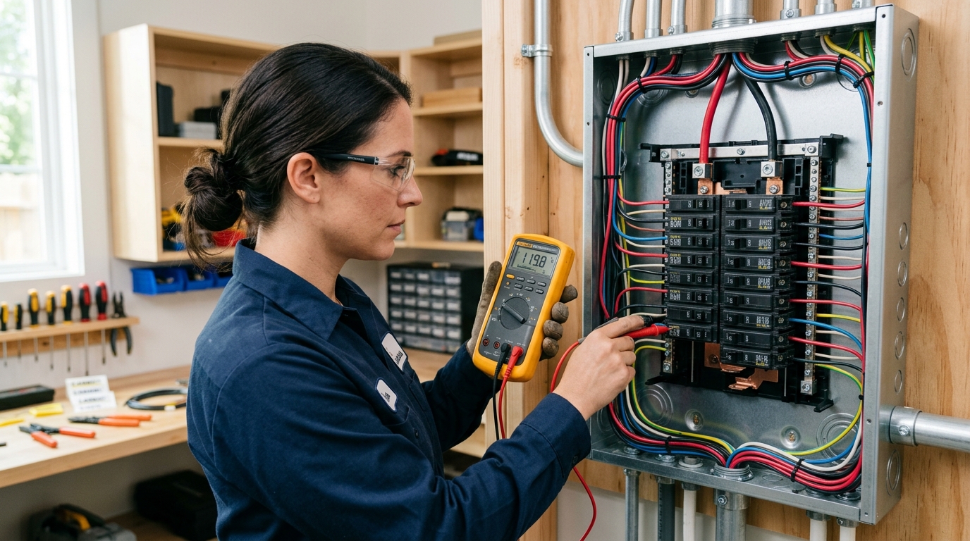 Bakıda peşəkar elektrik ustası və paylayıcı lövhə təmiri